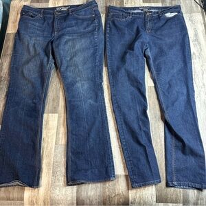 New York And Company Jeans, Womens 16 Tall, Bootcut And Skinny